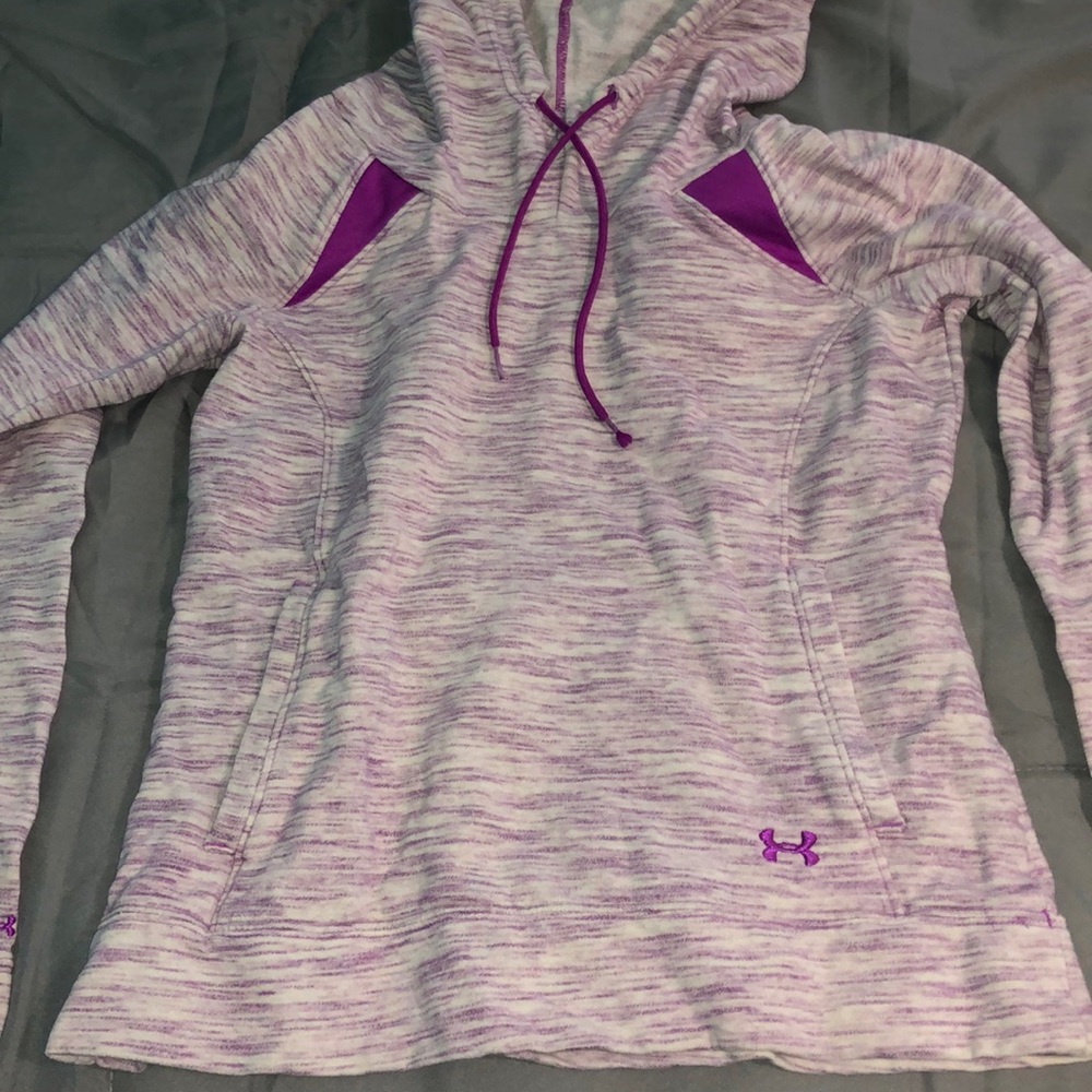 Under amour purple sweat shirt